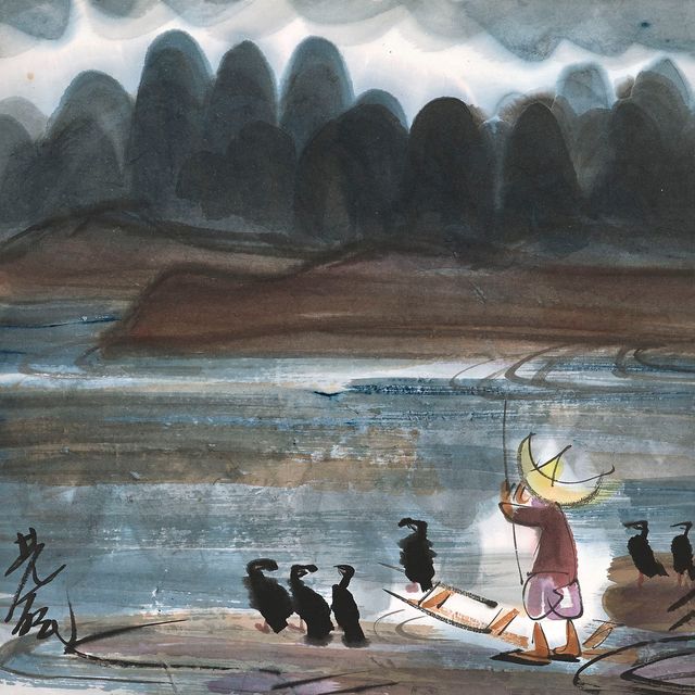 Lin Fengmian — Рыбацкая лодка