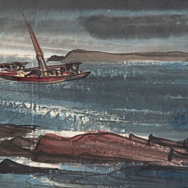 Lin Fengmian — Две лодки