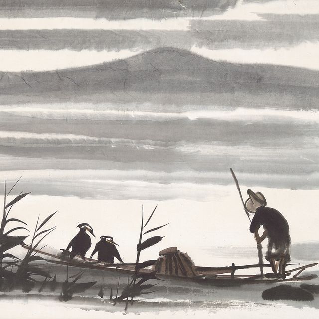 Lin Fengmian — Рыбак и сопутствующие лица