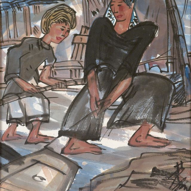 Lin Fengmian — Рыбак