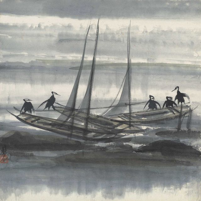 Lin Fengmian — Бакланы