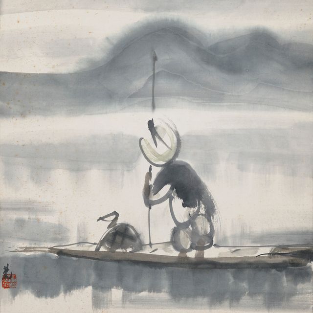 Lin Fengmian — Рыбак