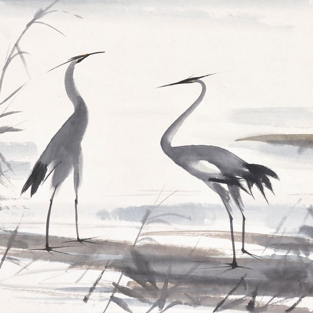 Lin Fengmian — Пара белых цапель