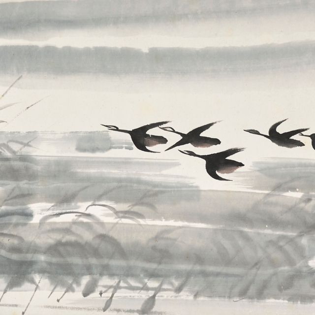 Lin Fengmian — Птицы в полете