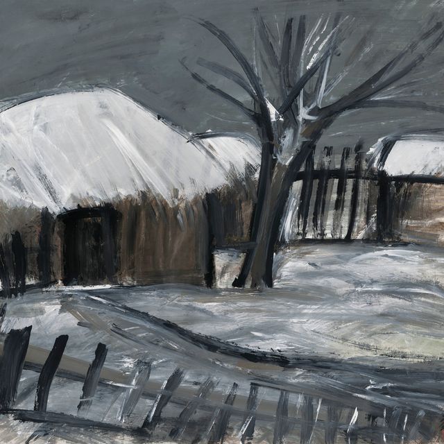 Lin Fengmian — Снежный пейзаж