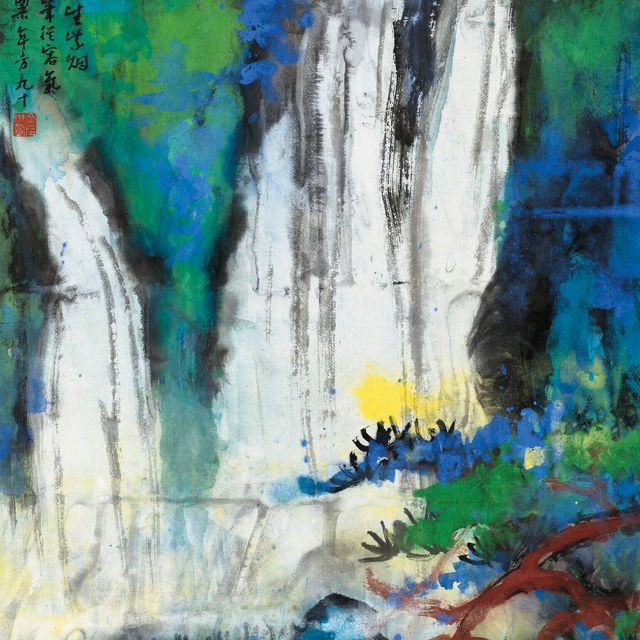 Liu Haisu — Водопад в разноцветных брызгах