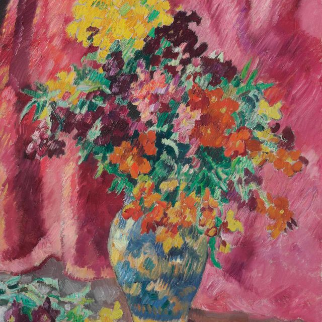 Louis Valtat — Ваза с нежными розовыми цветами
