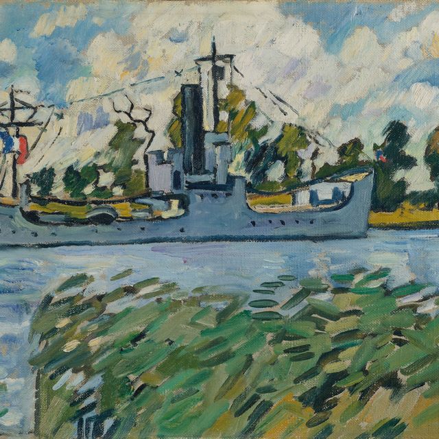 Louis Valtat — Военный флот над Северным каналом Уистреама