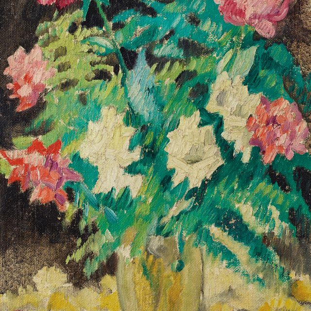 Louis Valtat — Ваза хрустальная, розы