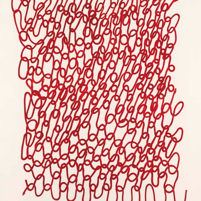 Louise Bourgeois — Одна тарелка, из серии "Вязание крючком"