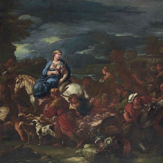 Luca Giordano — Отъезд Ребекки