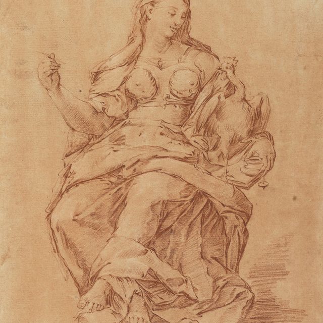 Luca Giordano — Аллегория бдительности в честь Рафаэля