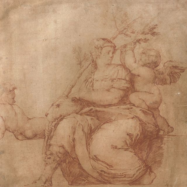Luca Giordano — Аллегория стойкости в честь Рафаэля