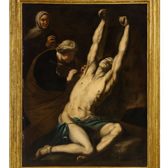Luca Giordano — Святой Себастьян, за которым ухаживает святая Ирина