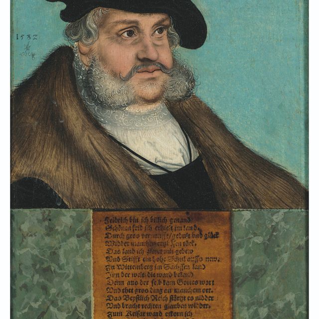 Lucas Cranach The Younger — Портрет Фредерика ле Сейджа, саксонского просветителя (1463-1525)