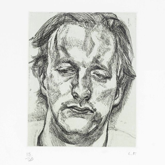 Lucian Freud — Голова мужчины