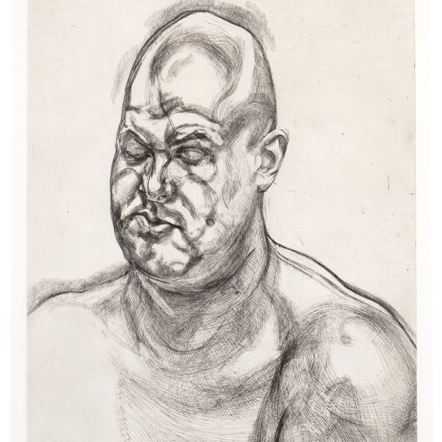 Lucian Freud — Большая голова (состояние II)