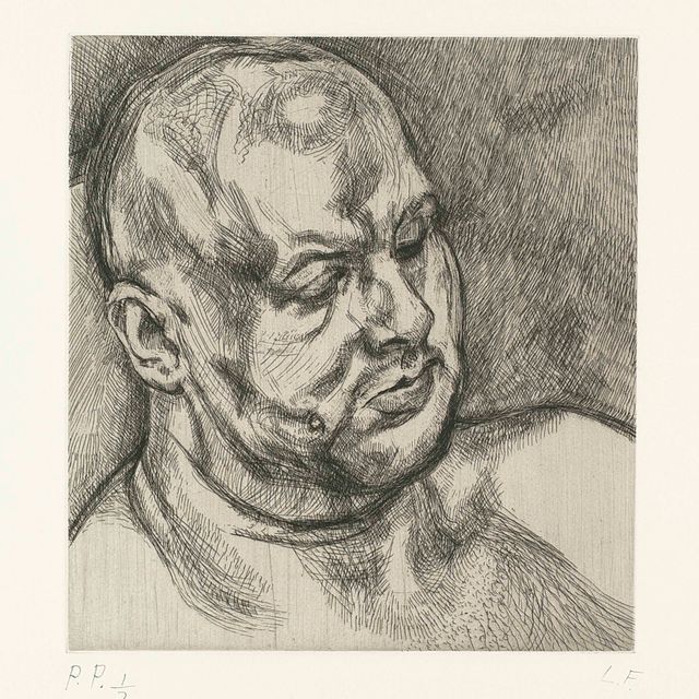 Lucian Freud — Голова человека