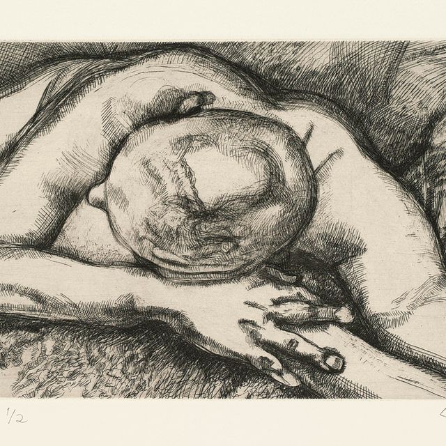 Lucian Freud — Лежащая фигура