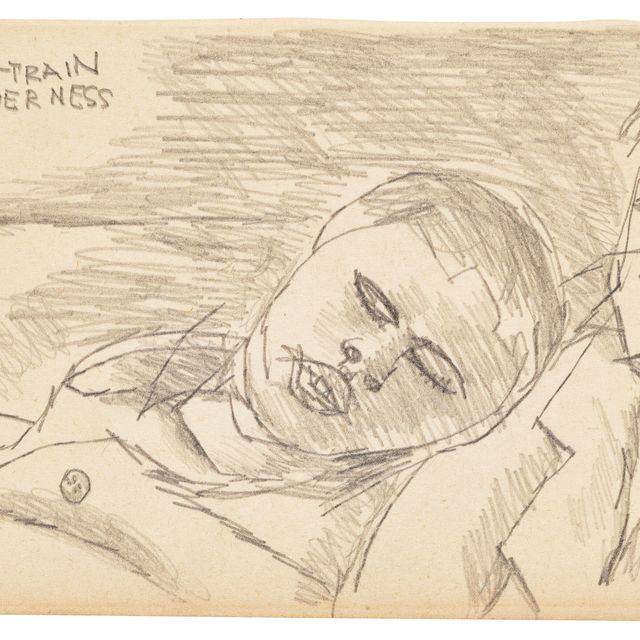 Lucian Freud — Ночной поезд в Инвернесс