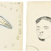 Lucian Freud — Птица; и портрет молодого человека