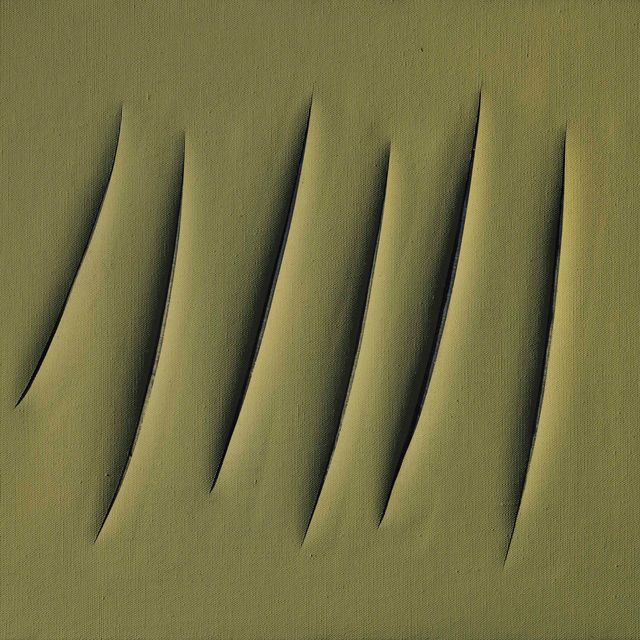 Lucio Fontana — Кончетто спациале, Аттезе