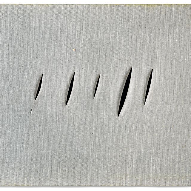 Lucio Fontana — Кончетто в напряжении