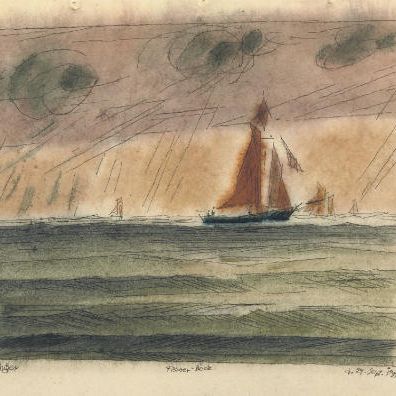 Lyonel Feininger — Fischerboot - Рыболовецкая лодка