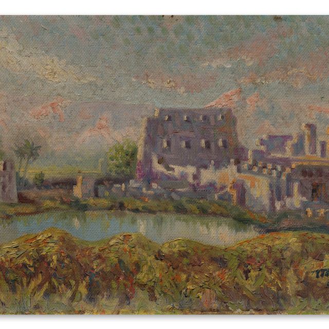 Mahmoud Said — Le Lac sacré à Loux (Священное озеро в Луксоре)