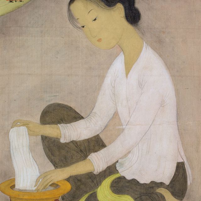 Mai Thu — Jeune Femme Lavant le Linge (Женщина, стирающая белье)