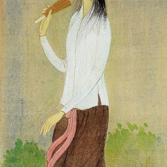Mai Thu — МОЛОДАЯ ДЕВУШКА С ВЕЕРОМ (JEUNE FILLE À L'EVENTAIL)