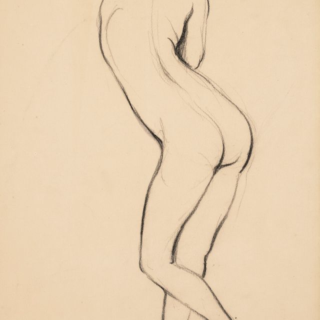Man Ray — Обнаженная женщина ( прямая ; оборотная сторона )