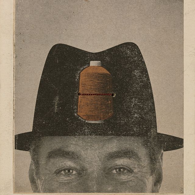 Man Ray — Без названия (Мужчина в шляпе с металлизированной нитью)