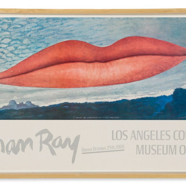 Man Ray — Плакат с выставки Мана Рэя в Музее искусств округа Лос-Анджелес, 1966