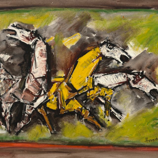 Maqbool Fida Husain — Без названия (Лошади)