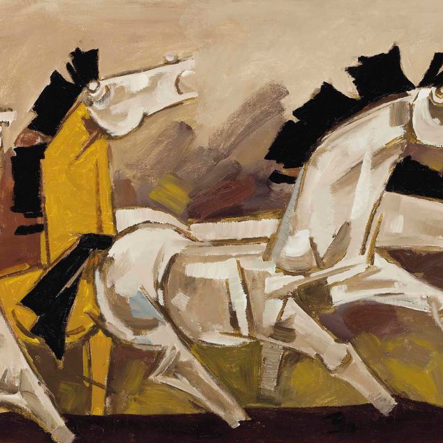 Maqbool Fida Husain — Без названия (Лошади)