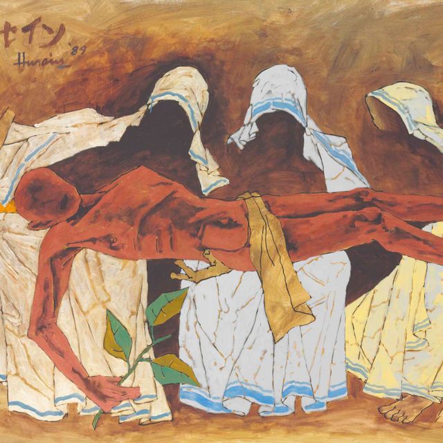 Maqbool Fida Husain — Без названия (Пьета)