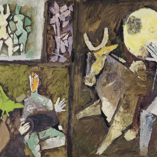 Maqbool Fida Husain — Без названия (Рагини)