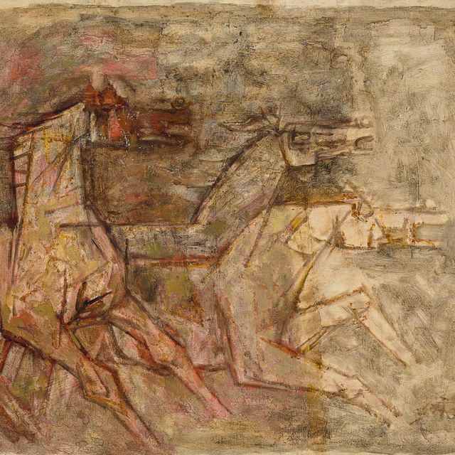 Maqbool Fida Husain — Без названия (Лошади)