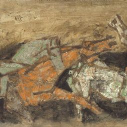 Maqbool Fida Husain — Без названия (Лошади)