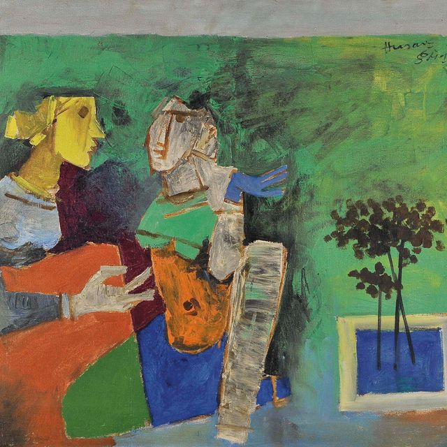 Maqbool Fida Husain — Без названия (женщины)