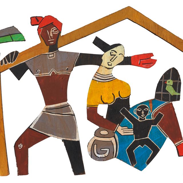 Maqbool Fida Husain — Без названия (Кисан)
