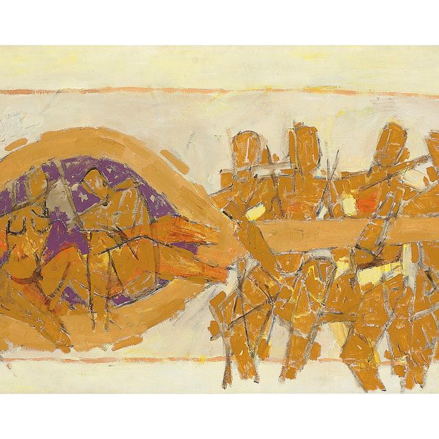 Maqbool Fida Husain — Без названия (Свадебная колесница)