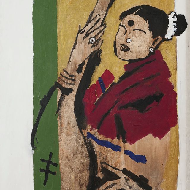 Maqbool Fida Husain — Без названия (портрет М.С. Суббулакшми)