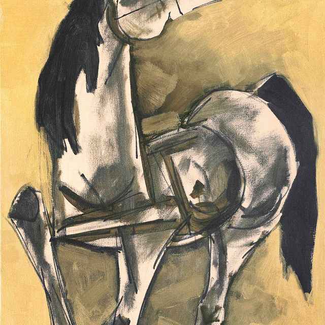 Maqbool Fida Husain — Без названия (Лошадь)