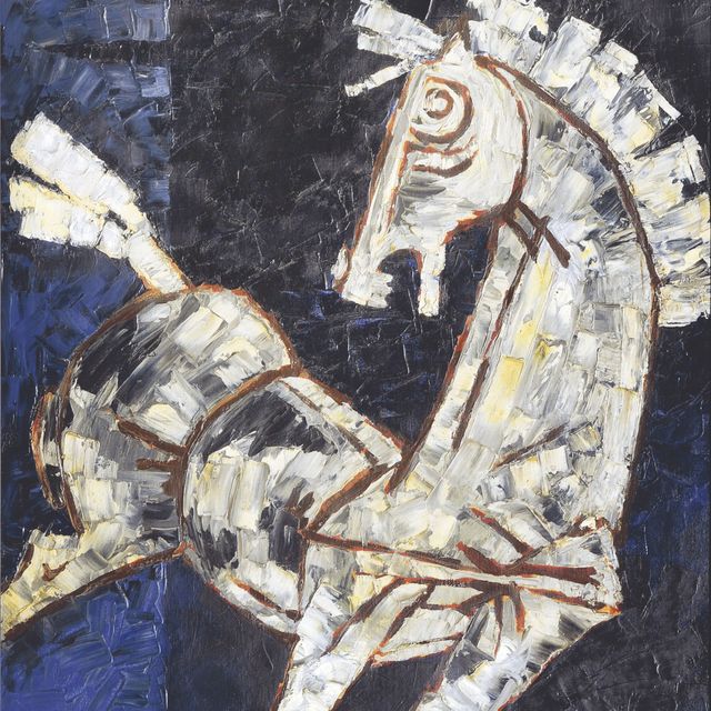 Maqbool Fida Husain — Без названия (Лошадь)