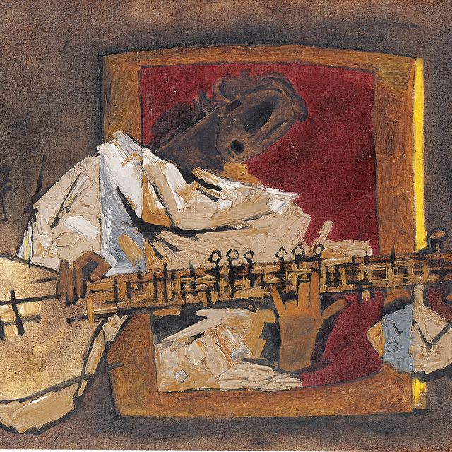 Maqbool Fida Husain — Без названия (Музыкант)