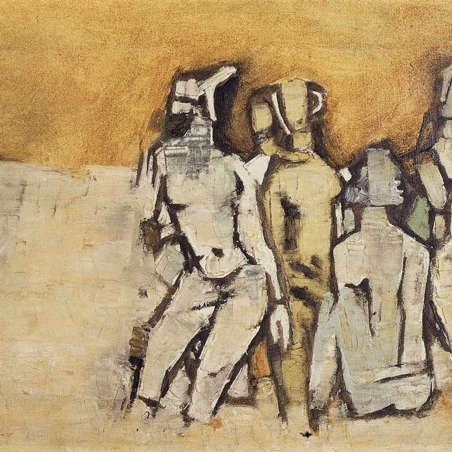 Maqbool Fida Husain — Без названия (Женские фигуры)