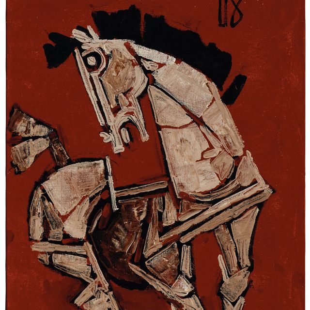 Maqbool Fida Husain — Без названия (Лошадь)