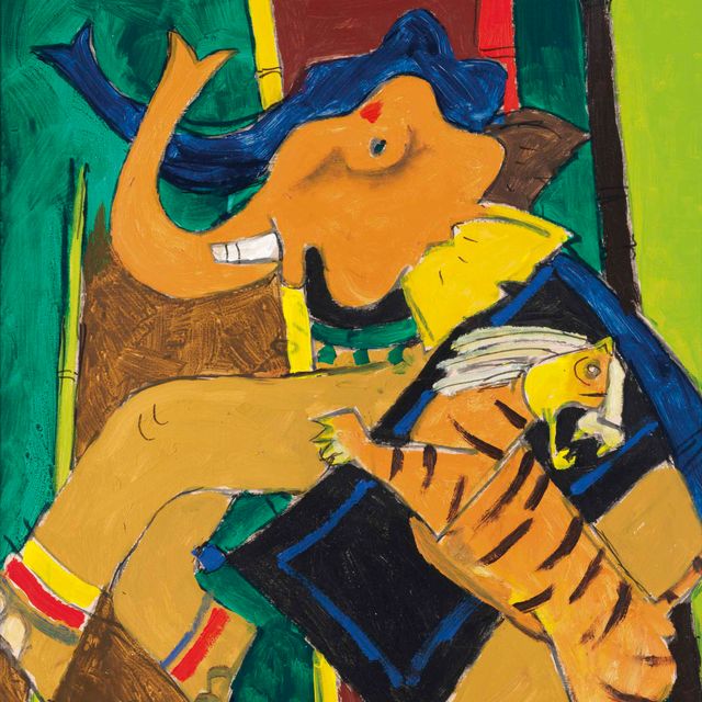 Maqbool Fida Husain — Без названия (Керала)